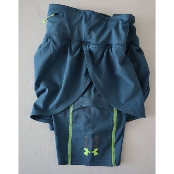 Under Armour 1376762 414 Women Sz XS Blue UA Run Anywhere Reflective Shorts $65 - Picture 7 of 11